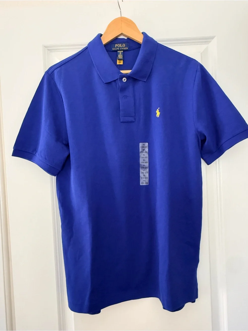 Ralph Lauren Men’s Polo Shirt in Royal Blue with Yellow Pony